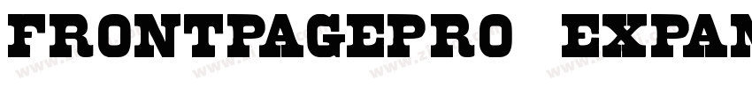FrontPagePro Expande字体转换